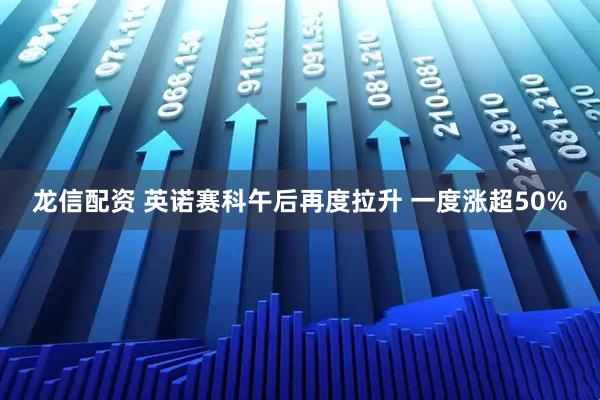 龙信配资 英诺赛科午后再度拉升 一度涨超50%
